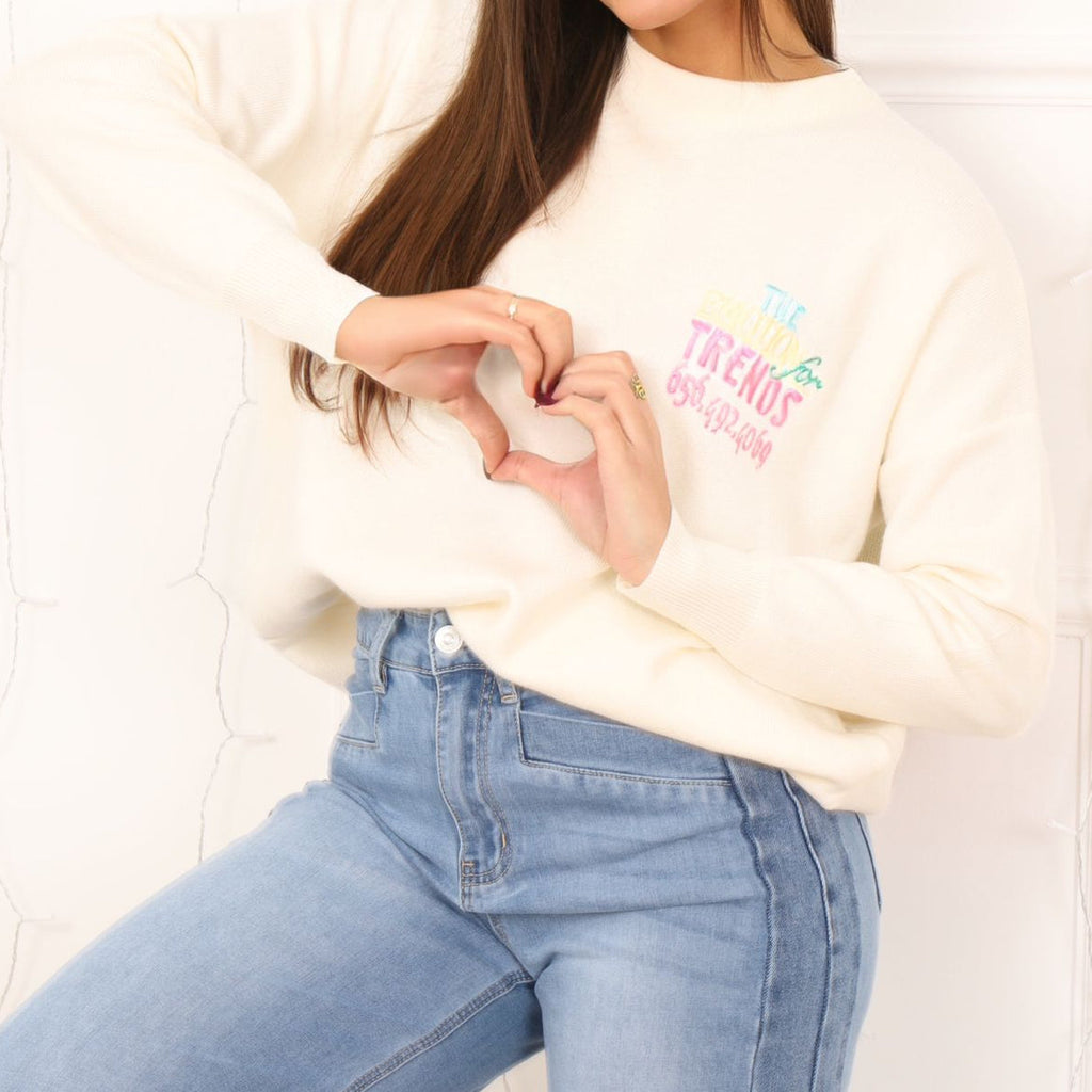 Pull Trends Brodé (Copie) Chez Moze