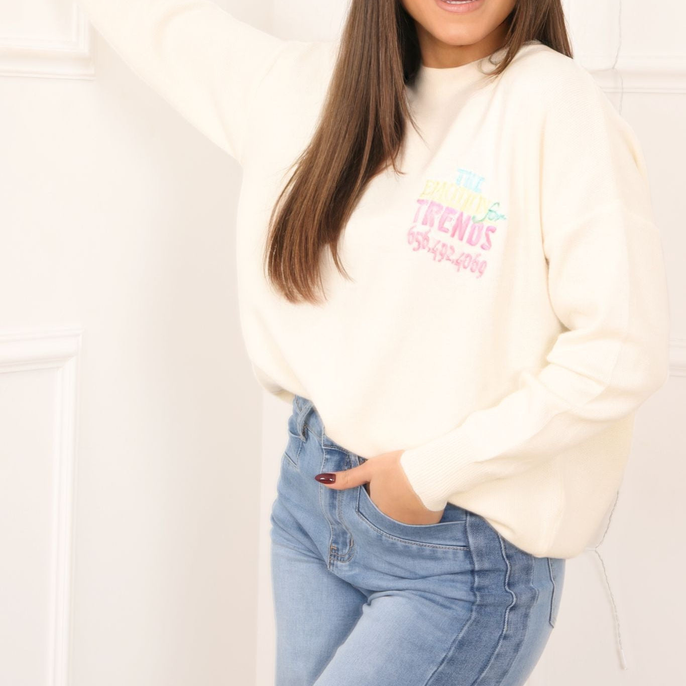 Pull Trends Brodé (Copie) Chez Moze