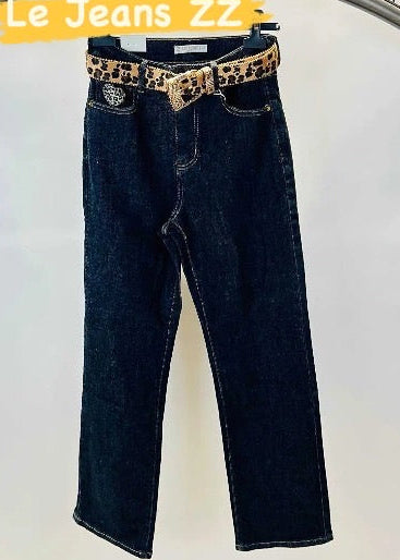 Pantalon Jeans"Cœur Léo" Chez Moze