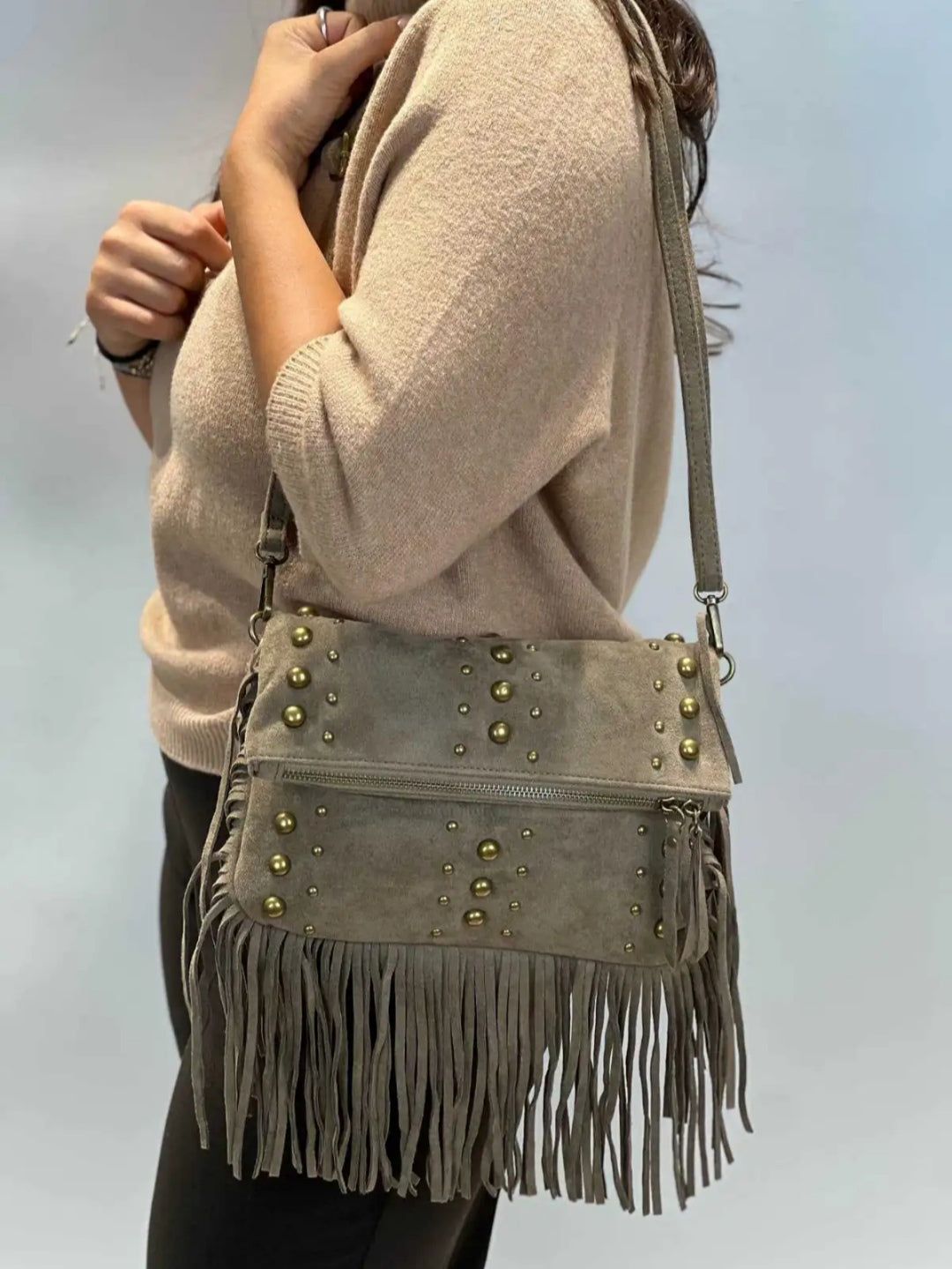 Sac bandoulière Suédine "Anna" Chez Moze