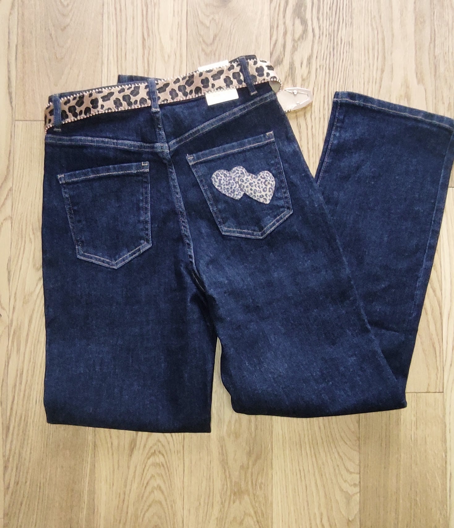 Pantalon Jeans"Cœur Léo" Chez Moze