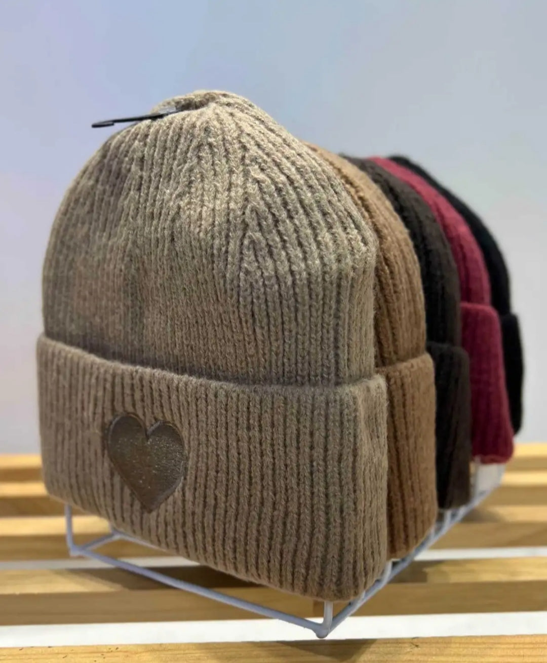 Bonnet Laine Coeur Chez Moze