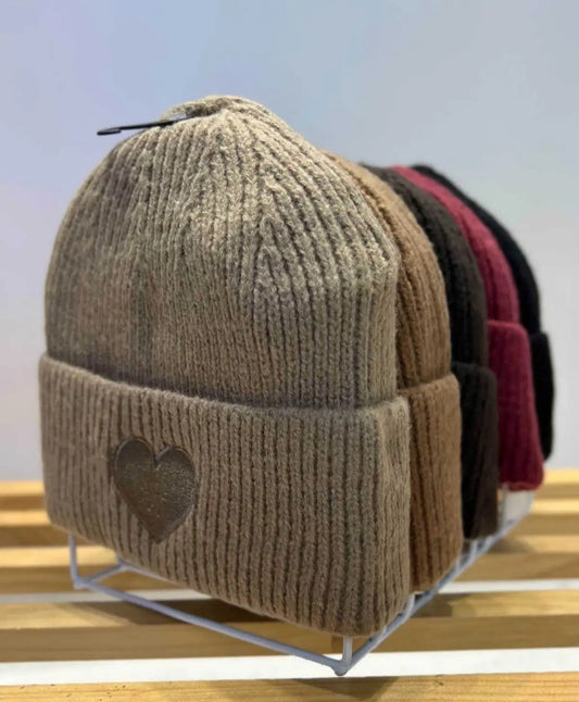 Bonnet Laine Coeur Chez Moze
