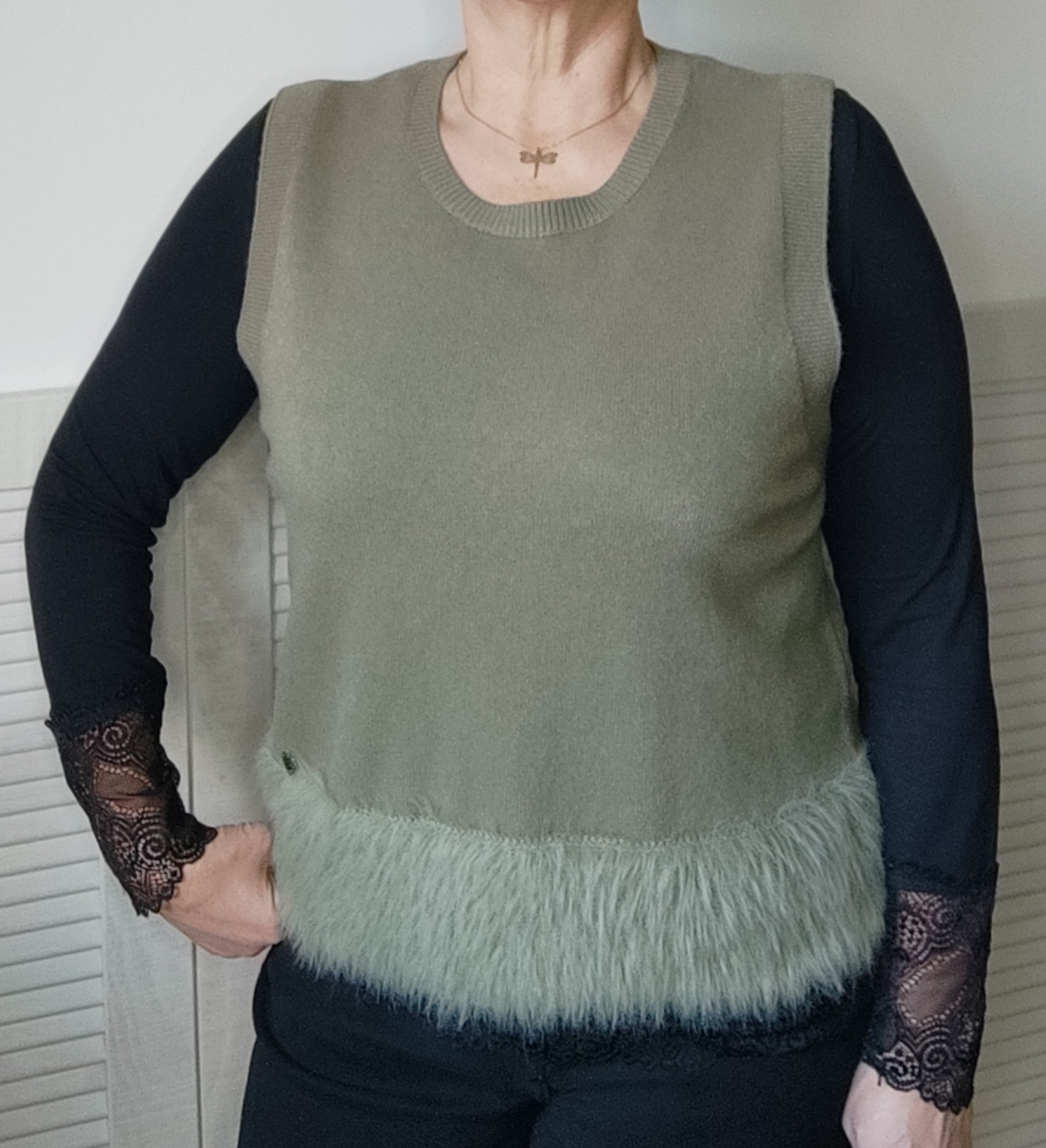 Pull "Paola" sans manche Chez Moze