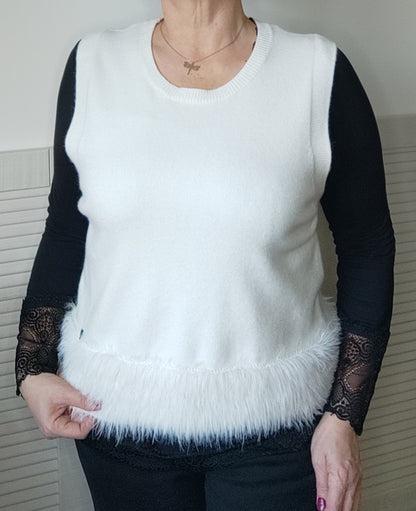 Pull "Paola" sans manche Chez Moze